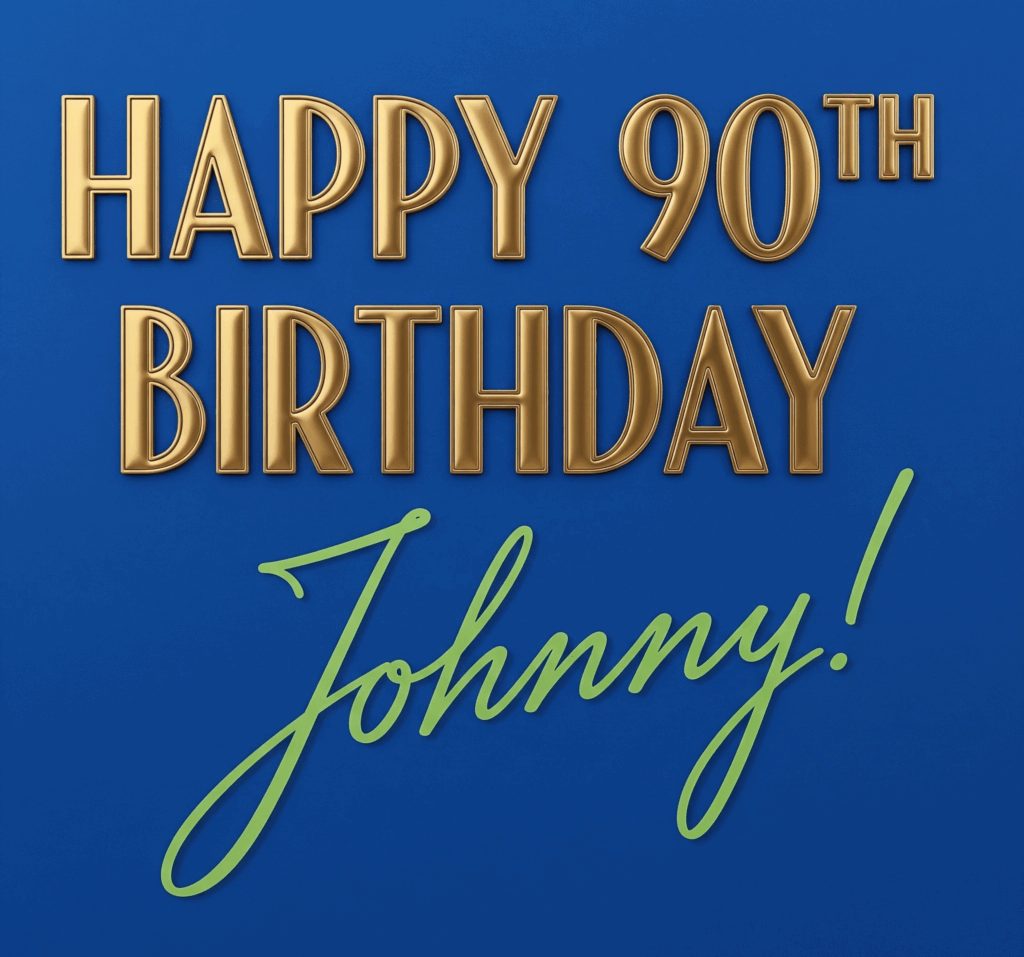Happy 90th Birthday Johnny!